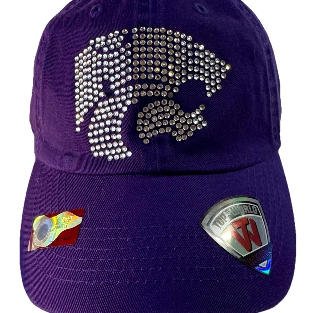 Kansas State Wildcats Top Of The World Women's Purple Sequins/Bling Logo Hat NWT
